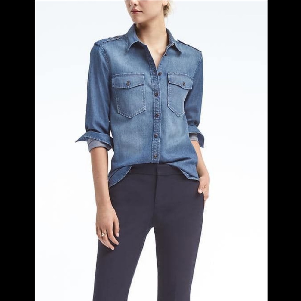 Banana Republic Soft Wash Denim Shirt